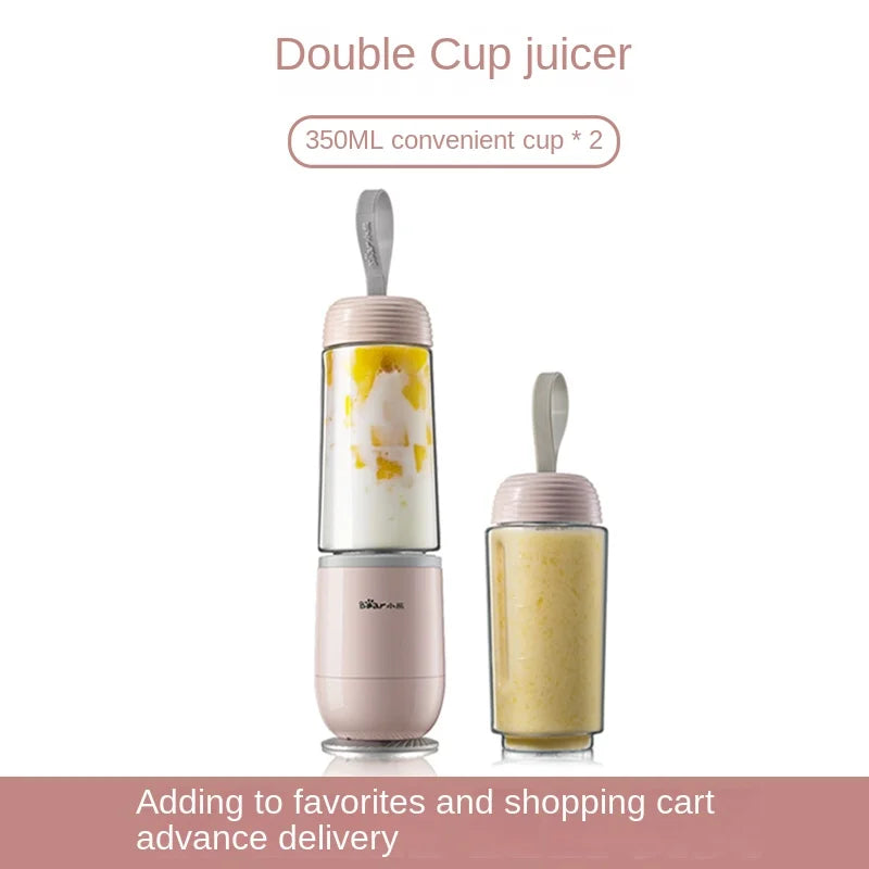 Bear Blender Juicer Portable Household Automatic Multi-Function Food Processor Small Electric Juice Extractor Juicer Cup