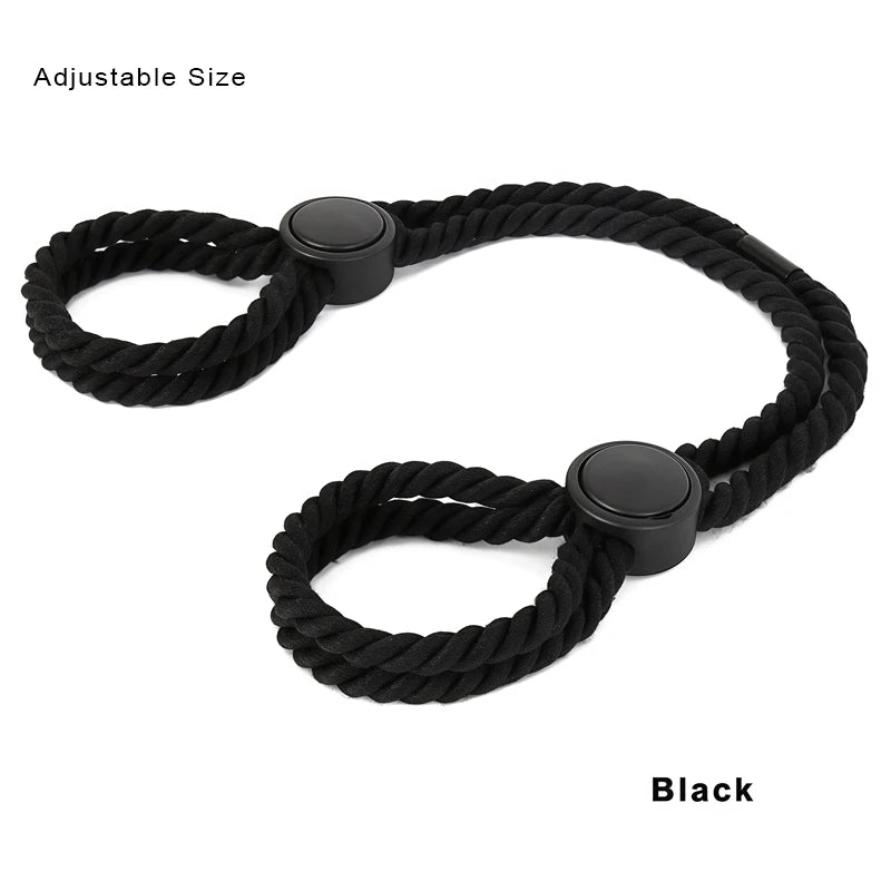 Bondage Women Bdsm Set Cotton Rope Handcuffs Erotic Restraints Rope Double-Layer Hand Clapper Blindfold Sex Toys For Couples Kit