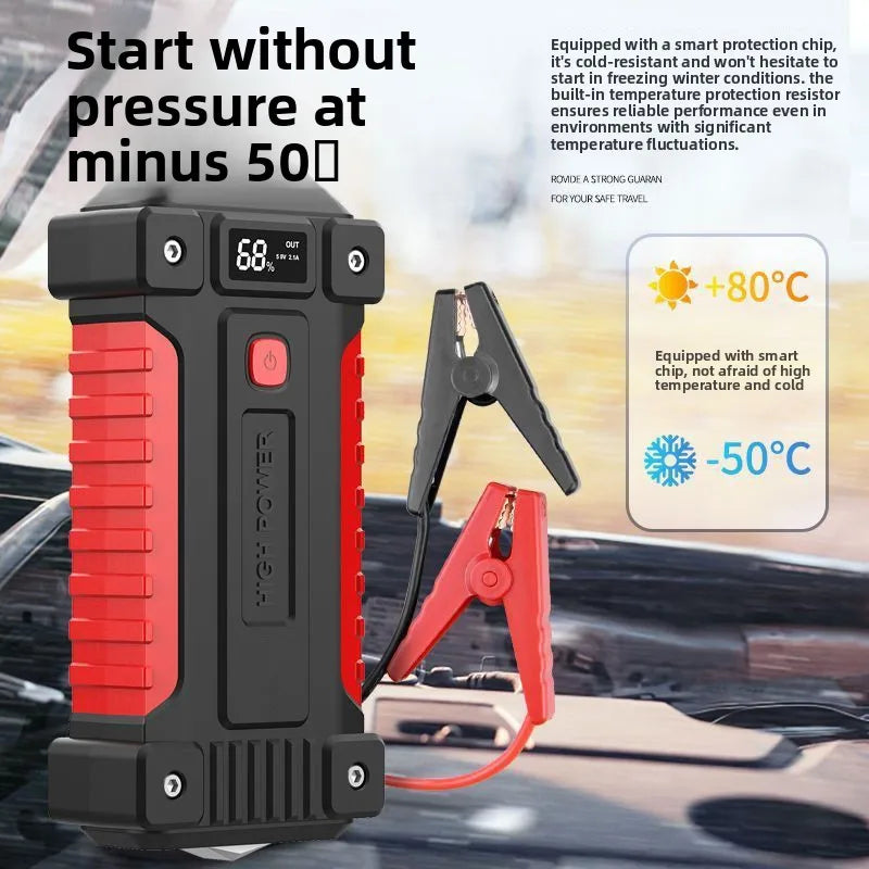 SUKIN Car Battery Starter with Safety Lithium Battery Equipped with Light and USB Port.Booster Jump Starter for Motorcycle/truck