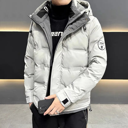 Men's Down Jacket Winter New Thickened Warm And Cold Proof Outwear Top Casual White Duck Down Hoodie Coats For Men