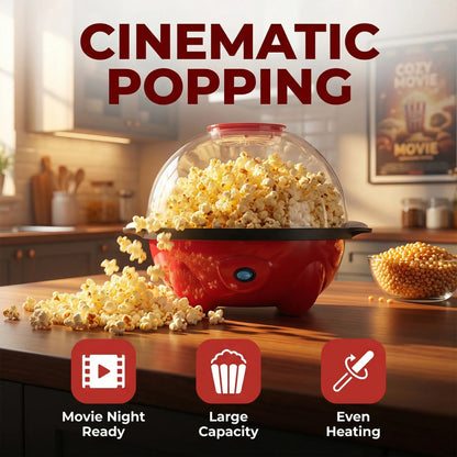 Export European Standard Household Electric Popcorn Maker, Large Capacity, Automatic Stirring, Kitchen DIY Appliance, 700W