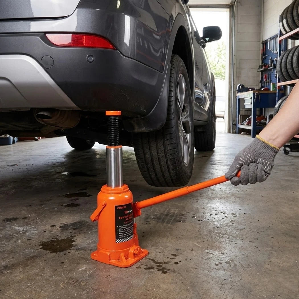 10/12/20 Ton Bottle Jack Hydraulic Lifter Heavy Duty Car Safety Valve 4WD