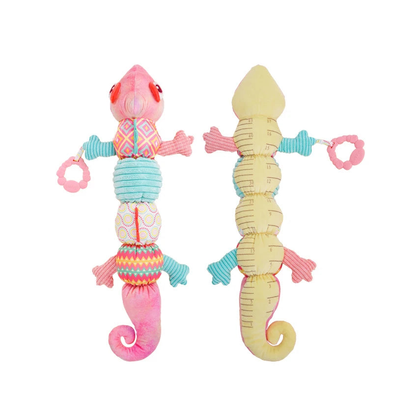 Plush Crocodile Baby Rattle Toy - Stuffed Soft Animal Sensory Infant Educational Interactive Activity Toy