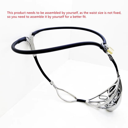 Stainless Steel Chastity Belt Device for Man with Poop Hole Cock Cage Penis Rings Adult Games Sexy Toys for Man Pants Underwear