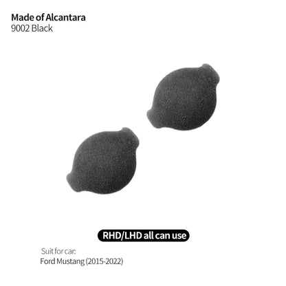 Made of Alcantara For Mustang Car Center Console Gear Shift Panel Trim Sticker and Gear Shift Boot Cover Interior Accessories