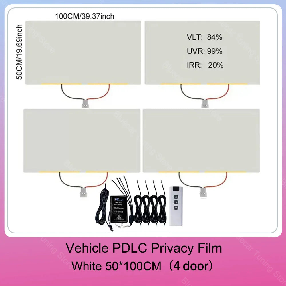 Automotive PDLC Smart Film for Car Windows | Switchable Privacy Glass Tint | Electric Smart Tint Film