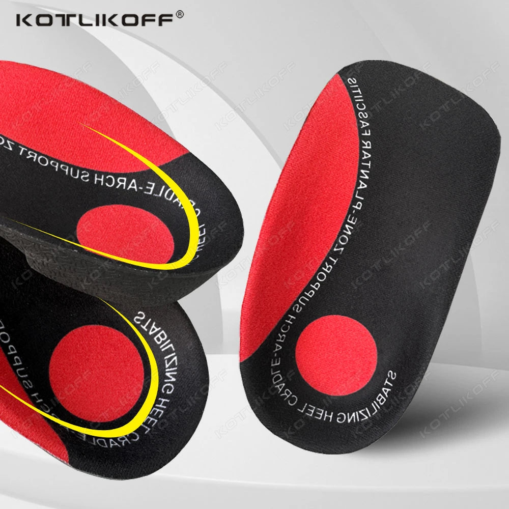 3/4 Flat Feet Insole Severe Orthotic Arch Support Insert Orthopedic Shoes Sole Pads Heel Pain Plantar Fasciitis Men Woman Unisex