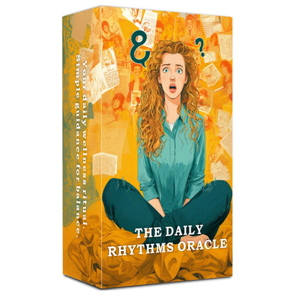 56 Cards The Daily Rhythms Oracle Deck, 13x8 Cm, Build Inner Connection Understanding Life Changes Card Game, Spiritual Insight