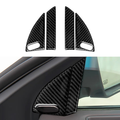 For Chrysler 300 (2011-2014) Car Center Console Gear Shift Panel Steering Wheel Cover Carbon Fiber Interior Sticker Accessories