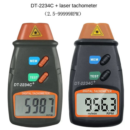 Dt2234C + Digital Laser Tachometer Rpm Meter Non-Contact 2.5RPM-99999RPM Lcd Display Speed Meter Dt2234C Tester Speed