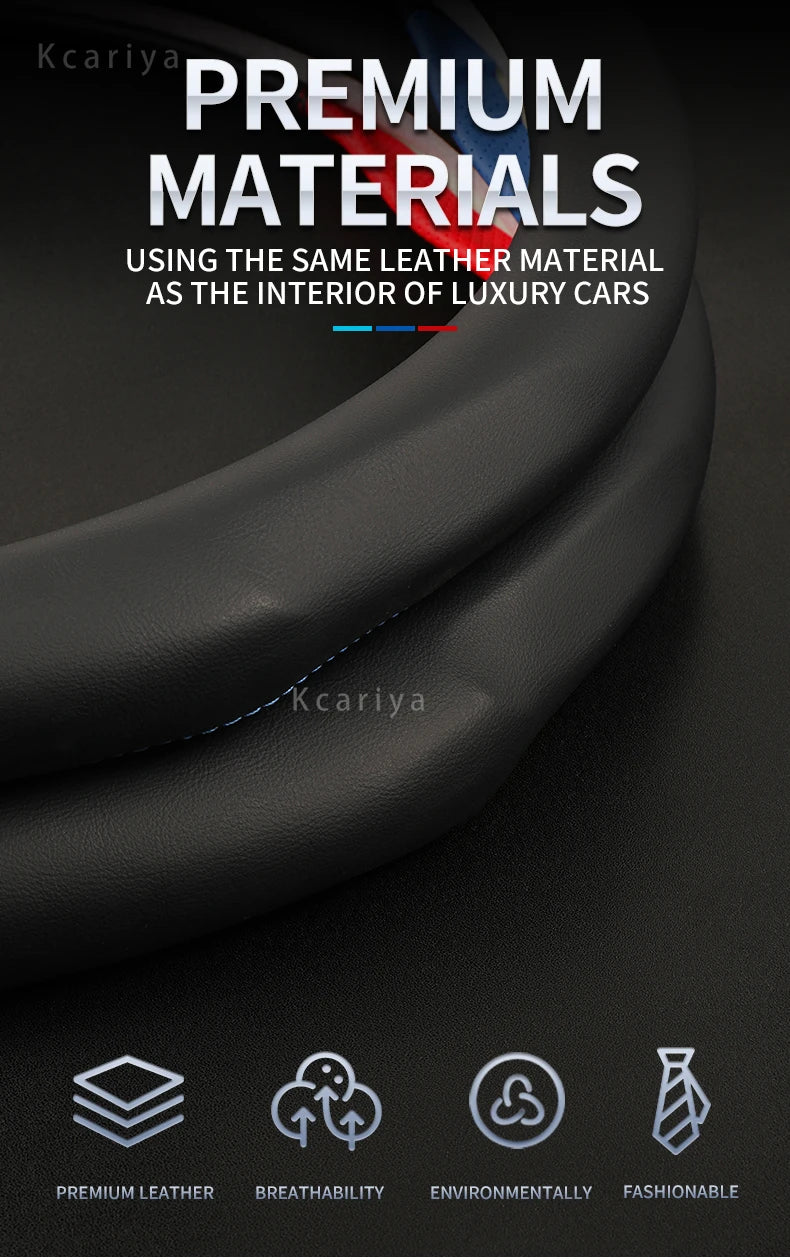 Car steering wheel cover For Mercedes A B C E R V CLASS CLA GLC GLK ML SLK VITO W123 W124 W203 W204 W176 W177 W212 W213 W221 245