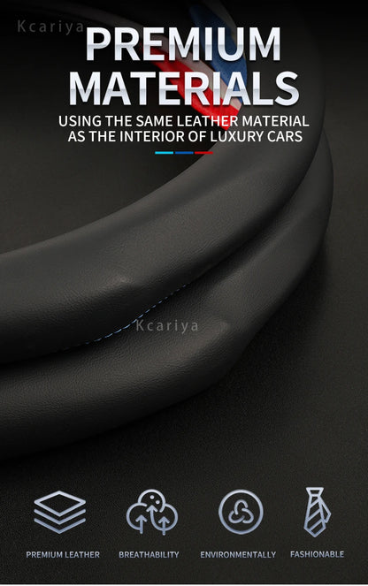 Car steering wheel cover For Mercedes A B C E R V CLASS CLA GLC GLK ML SLK VITO W123 W124 W203 W204 W176 W177 W212 W213 W221 245