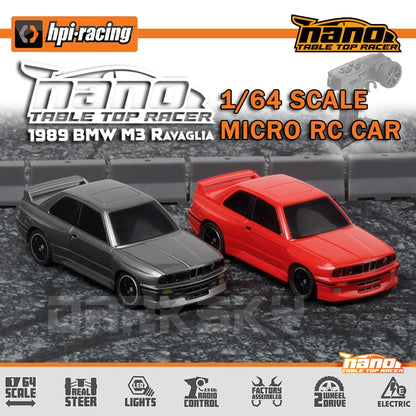 New HPI 1:64 NANO-TTR 160990 160991 1/64 Mirco RC Remote Control Model On-road Car Desktop Adult Children's Toys