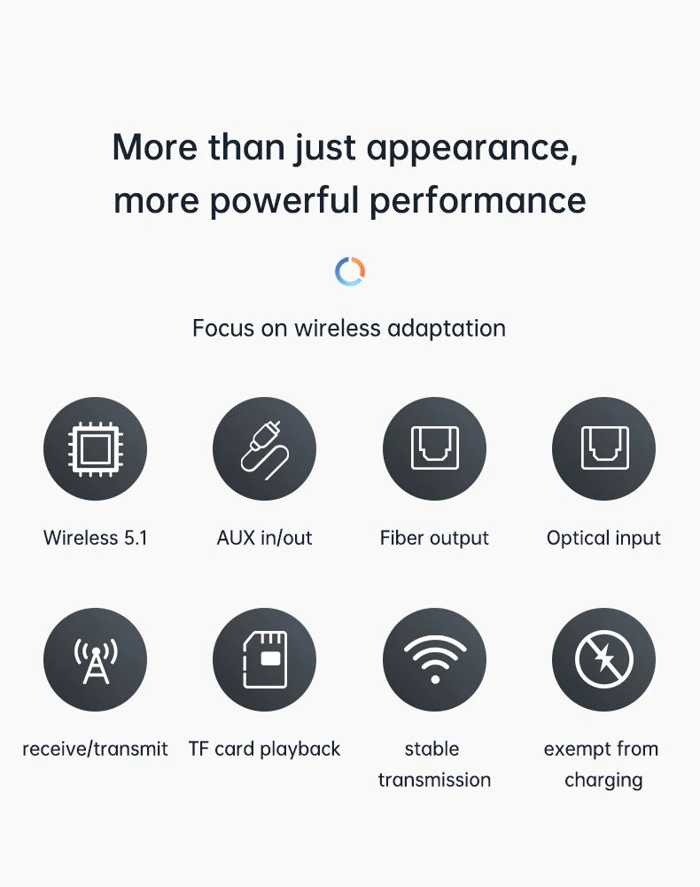 6 in 1 Long Range Bluetooth 5.1 Audio Transmitter Receiver RCA 3.5mm AUX USB Dongle Stereo Wireless Adapter For PC TV Headphones