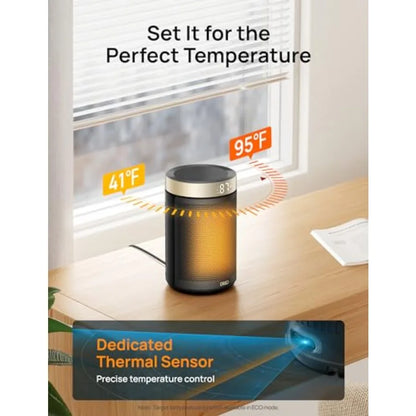 Space Heater, Portable Electric Heaters for Indoor Use with Thermostat and Remote, 2024 Upgraded, Digital Display, 12H Timer, 5