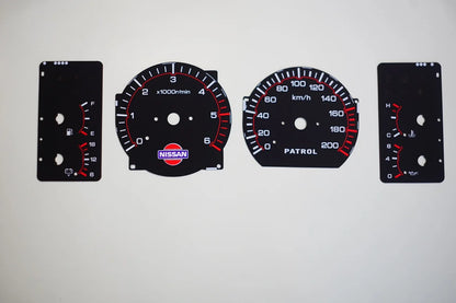 Automotive Interior Dashboard Lining Accessories For Nissan Patrol Y60 Dashboard Interior Patch Y60 Patrol Speed Display Pad