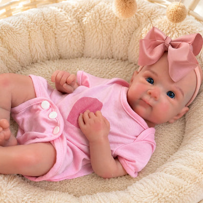 OtardDolls-18 Inches Wrinkle Skin Open Mouth Bettie Solid Silicone Bebe Reborn Girl Doll With Painted Skin Lifelike Reborn Doll