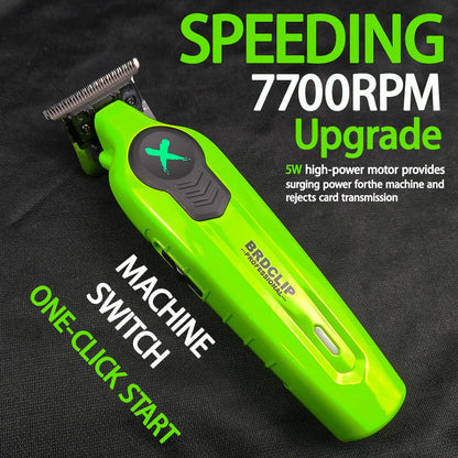 New 2026 BRDCLIP FA1T Green Professional Hair Trimmer Barber Carving Gradient Finish Machine Electric Clipper with Charger Stand