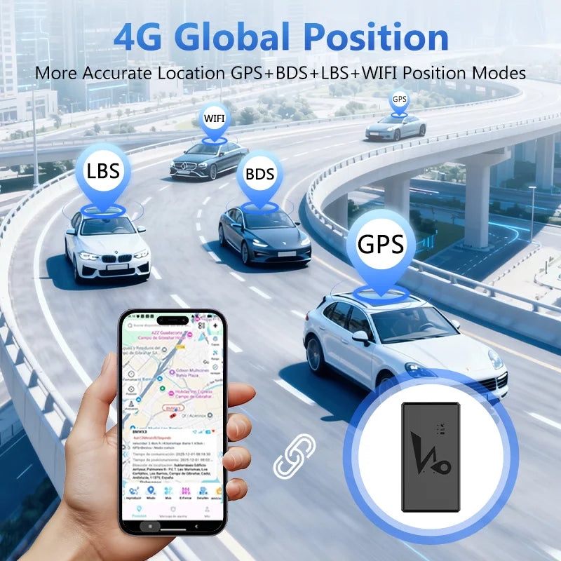 4G GPS Tracker Car 10000/20000mAh Vehicle GPS Locator Real-time GPS Tracking Device Long Standby Vibration Alarm Location APP