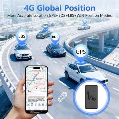 4G GPS Tracker Car 10000/20000mAh Vehicle GPS Locator Real-time GPS Tracking Device Long Standby Vibration Alarm Location APP