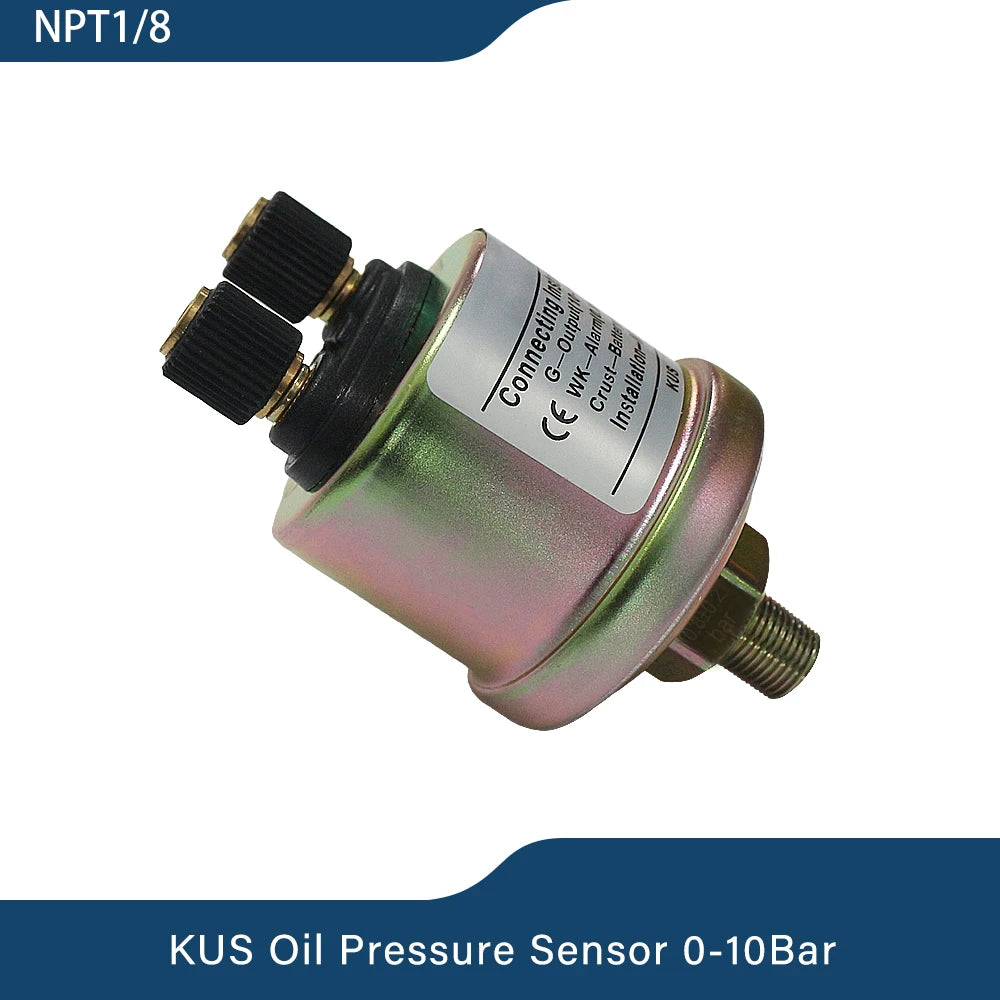 ELING Waterproof 85mm 4 in 1 Gauge Oil Pressure Water Temp Fuel Level Voltmeter with Light Alarm for Car Boat Yacht