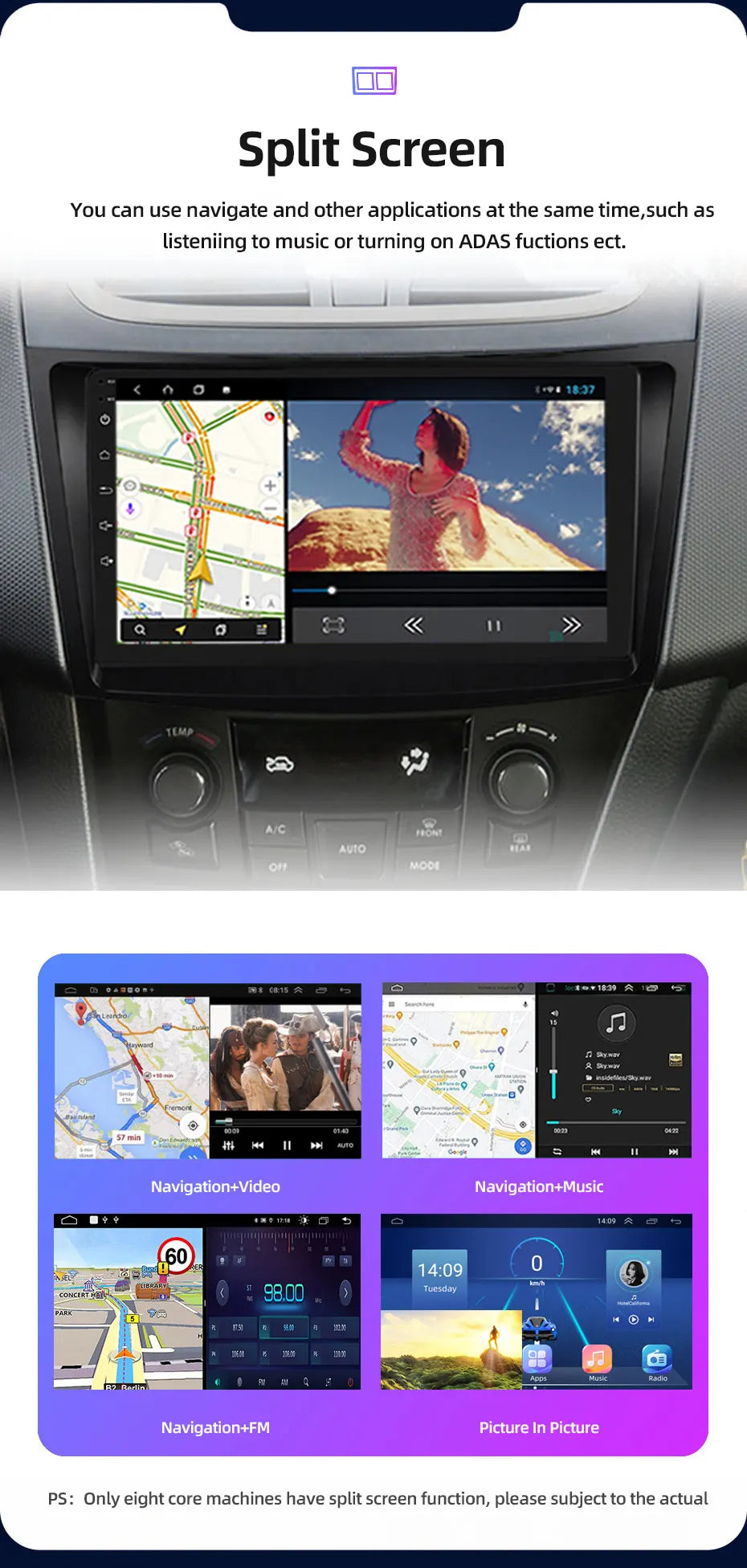 JUNDOF 9" CarPlay 2DIN Android Auto Car Radio Stereo For Suzuki Swift 2011 2012 2013 2014 2015 2016GPS Multimedia Video Player