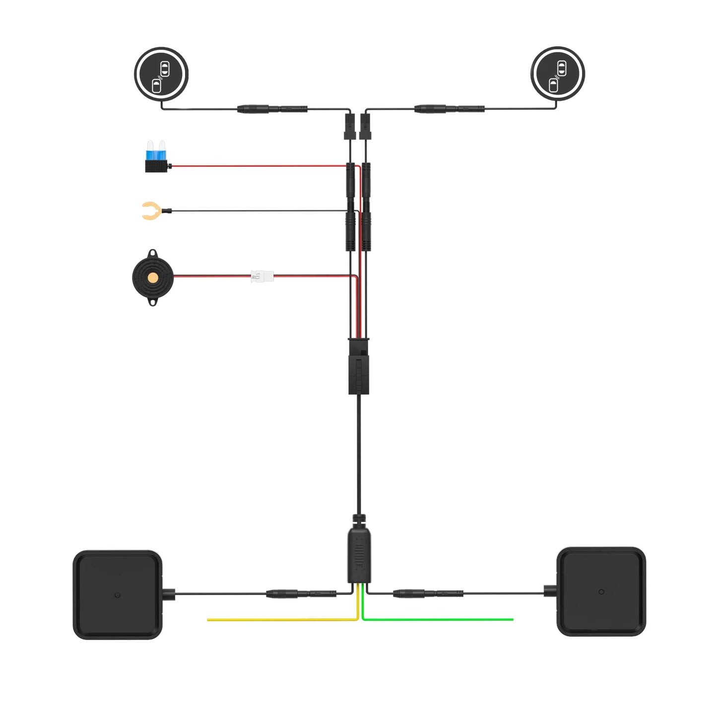 24Ghz Millimeter Wave Radar BSD Blind Spot Detection System Safety Driving Monitoring Assistant 30M Change Lane Safer DOW RCTA