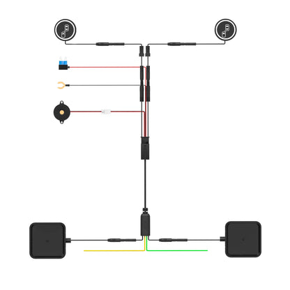 24Ghz Millimeter Wave Radar BSD Blind Spot Detection System Safety Driving Monitoring Assistant 30M Change Lane Safer DOW RCTA
