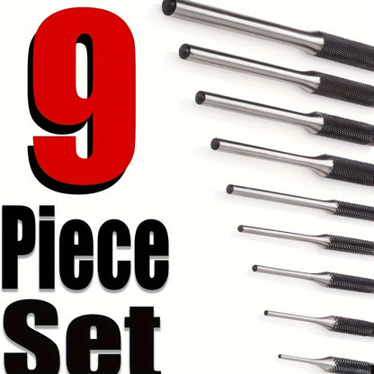 Roll Pin Punch Set With Storage Pouch Smithing Punch Removing Repair Tools With Bench Block Pin Punches And Hammer