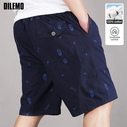 Top Quality 100%Cotton New Summer Brand Casual Fashion Streetwear Board Shorts Pants Men Loose Drawstring Trousers Men Clothes