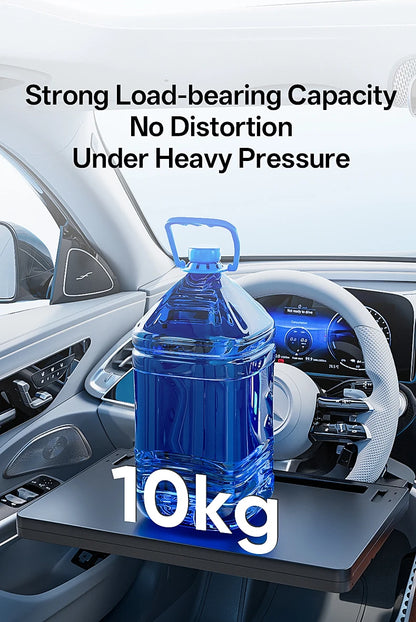 Multifunctional Car Steering Wheel Desk Portable Laptop Desk Foldable Car Storage Stand Work and Dining Table Travel Office