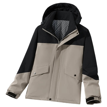 Unisex Couple Three Proof Outdoor Ski Mountaineering Cotton Coat Windproof Waterproof Cold Resistant High Quality Thermal Hooded