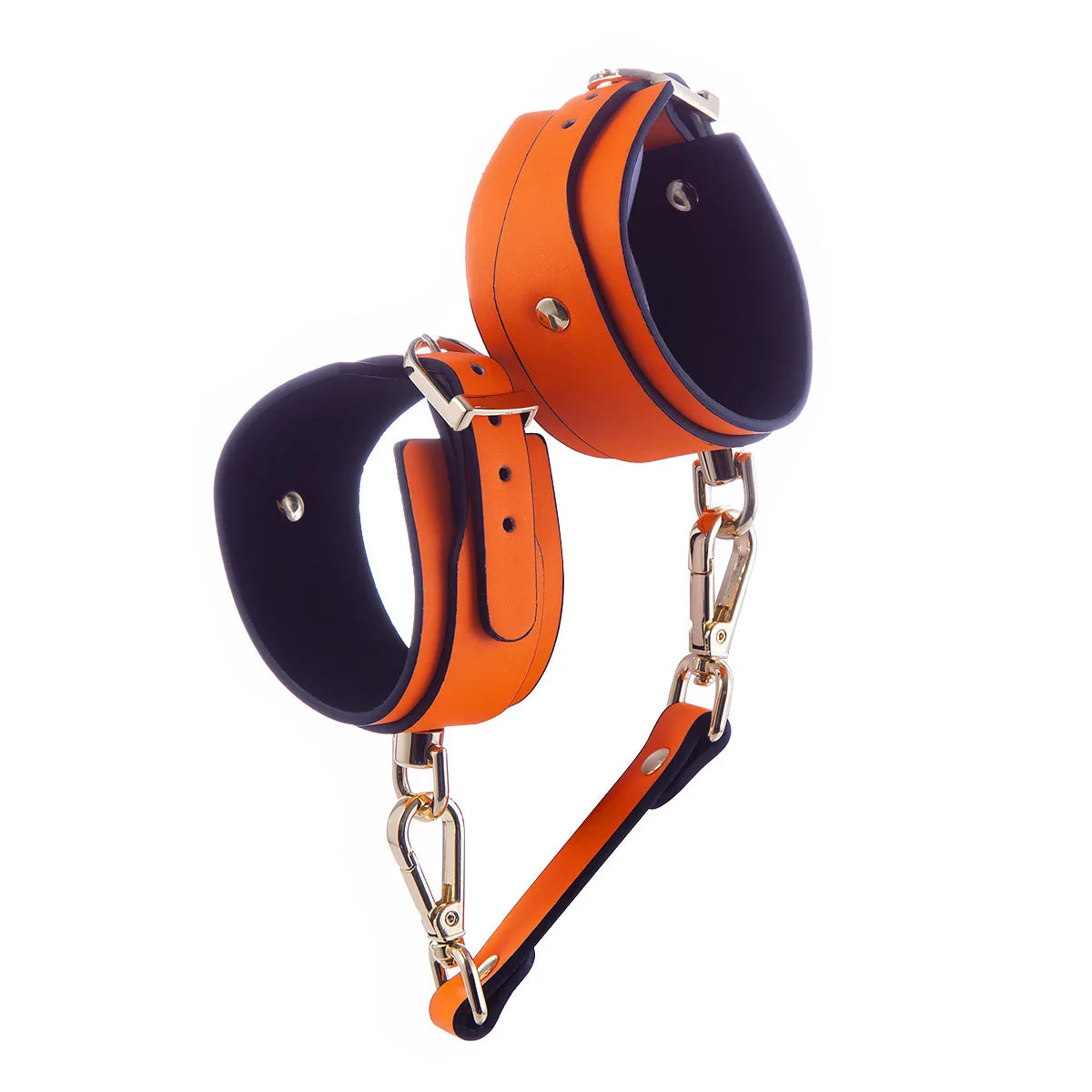 Luminous PU Leather Bdsm Handcuffs Ankle Cuff Hang Buckle Link Bondage Gear Sex Toy for Woman Slave Bdsm Restraints Adult Toys