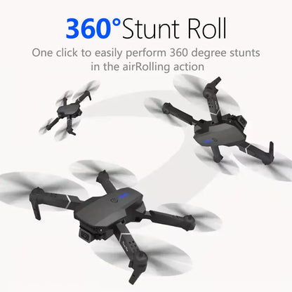 E88 Mini Drone UAV 360-Degree Rotating Folding WiFi Remote Control Aerial Photography Quadcopter Toy Helicopter One-Click New