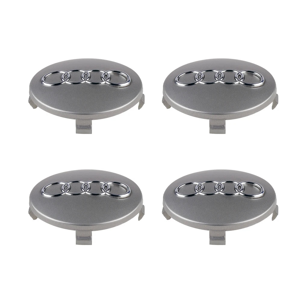 4PCS 59mm Car Wheel Center Hub Caps Replacement Hubcap Tire Rim Decoration Covers For Audi A1 B6 B7 A3 B8 A5 A4 A6 C5 C6 8P B5