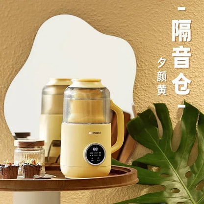 220V Daewoo Wall Breaking Machine Household Full-automatic Small Soybean Milk  Quiet Bin Cooking Machine Soy Milk Maker BDC