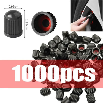 4-1000Pcs Car Tire Valve Caps High Quality Truck Motorcycle MTB Road Bicycle Tyre Rim Valve Stem Plastic Covers Car Accessories