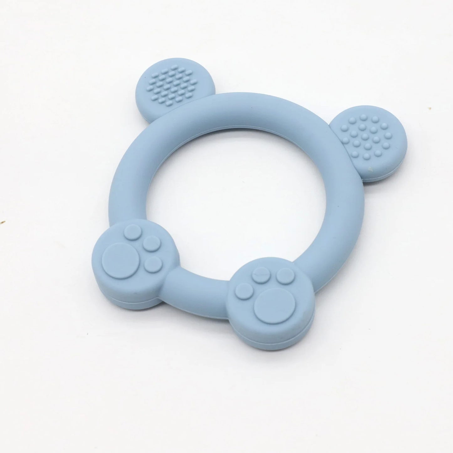 Silicone Bear Teething Ring Is Easy to Grip and Can Help Soothe Teething Teeth