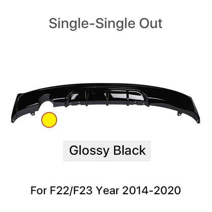 M Sport M Tech Rear Diffuser Bumper Carbon Fiber Body Kit MP Diffusor Spoiler Lip For BMW 2 Series F22 F23 2014-2020 Replacement
