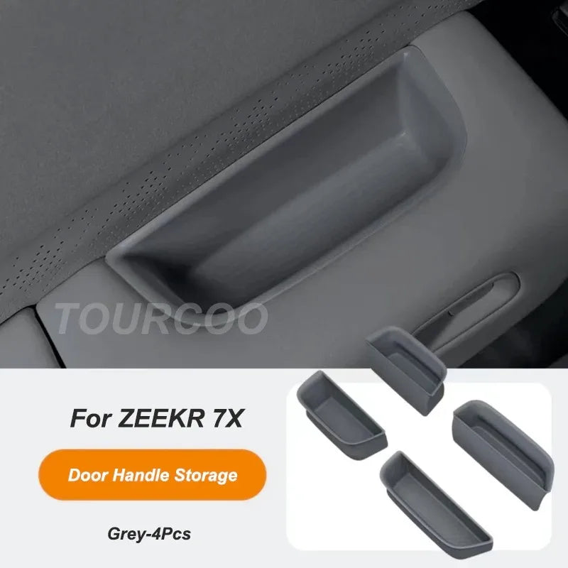 For Zeekr 7X Silicone Center Console Water Cup Frame Cover Anti-slip Wireless Charging Silicone Pad Mat Modify Accessories
