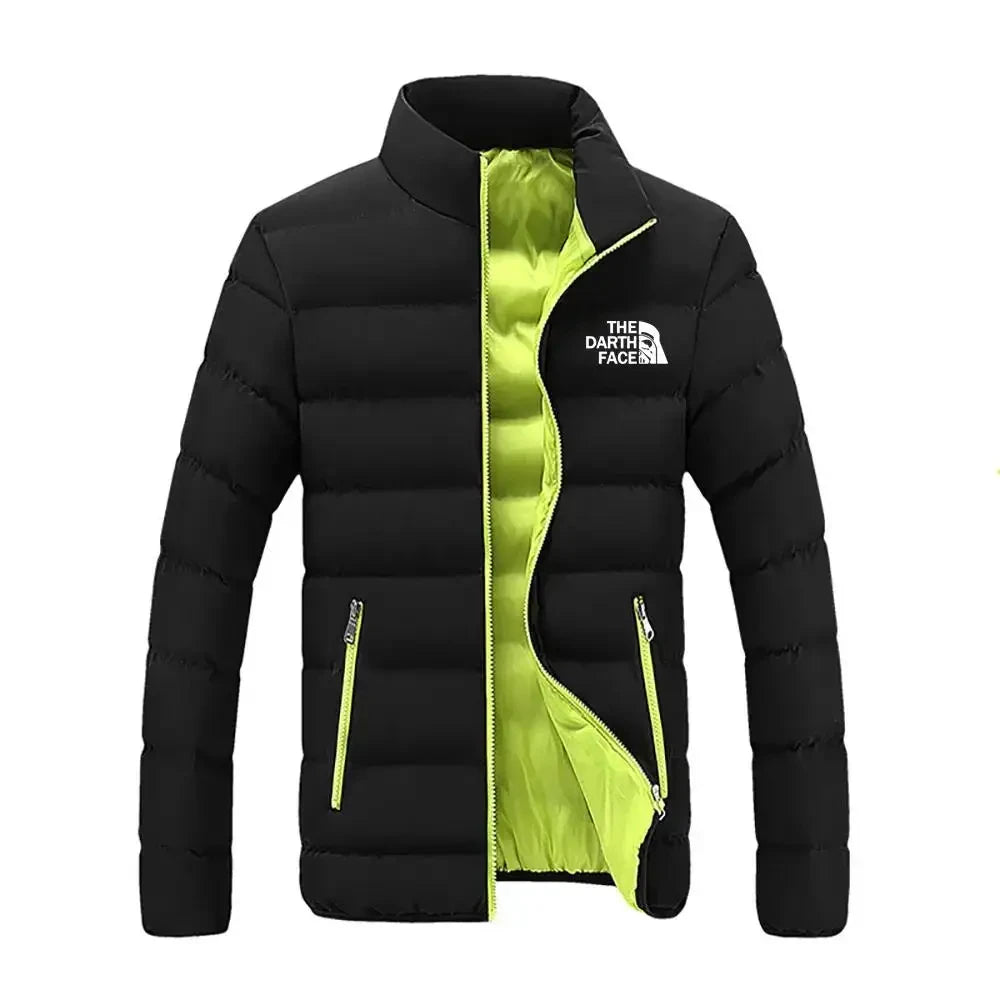2024 Men's Cotton Clothing Fashion Brand Jacket Sports Bicycle Printed Street Warm Business Casual Top New Style