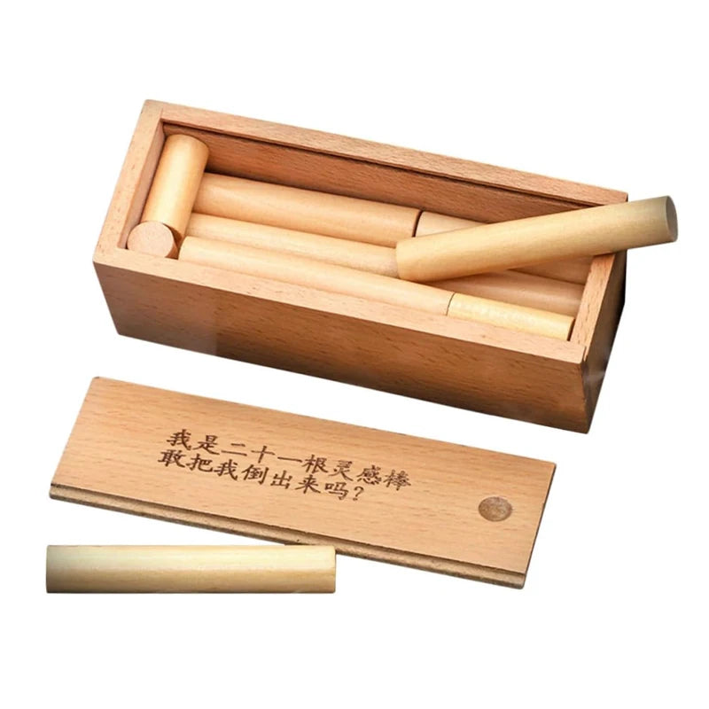 High Difficulty Impossible Wooden Puzzle Box Brain Teasers For Adults Teens IQ Test Toys Educational Mind Challenge Games