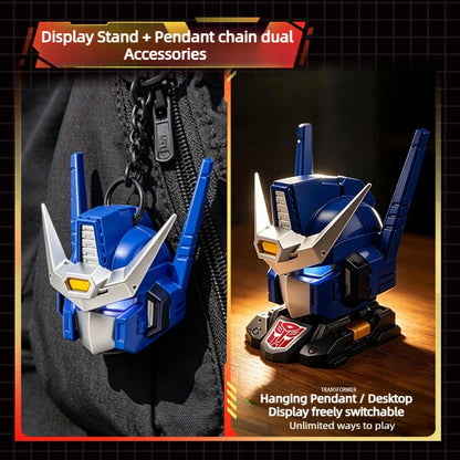 New AULDEY Transformers G1 Toy AAP Series Light-Up Head Sculpt Mecha Model Optimus Prime Dual Modes Pendant Display  Figure Gift