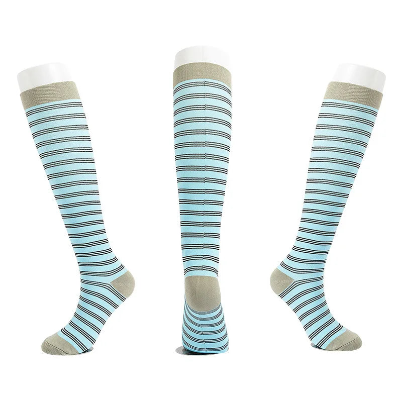 S-XXL Compression Socks Compression Socks for Varicose Vein Calf Riding Socks Stretch Open Toe Knee Socks
