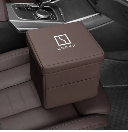 Suitable for ZEEKR 007gt 7X zeekr 001 009 Zeekr 9x mix car trash can and folding storage box for car interior