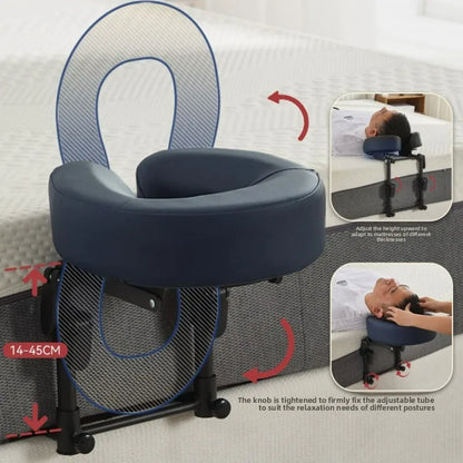 Massage Head Rest Kit for Bed Mattress with Memory Foam Face Down Pillow for Salon SPA Massage