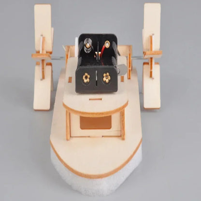 DIY Wooden Ship Model Small Maker Material Gift Toy Science Experiment Set Assembly Material Packaging Toy Birthday Gift