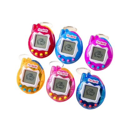 Collector's Edition Aqua Blue 3D Interactive Tamagotchi, Virtual Pet Retro Game Gift for Gamers