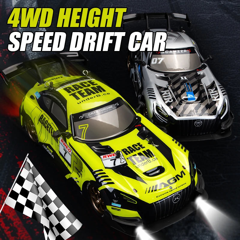 1: 16 Four-Wheel Drive Remote Control Car Simulation Headlight Variable Speed Drift Racing Car Children's Electric Toy Car Model