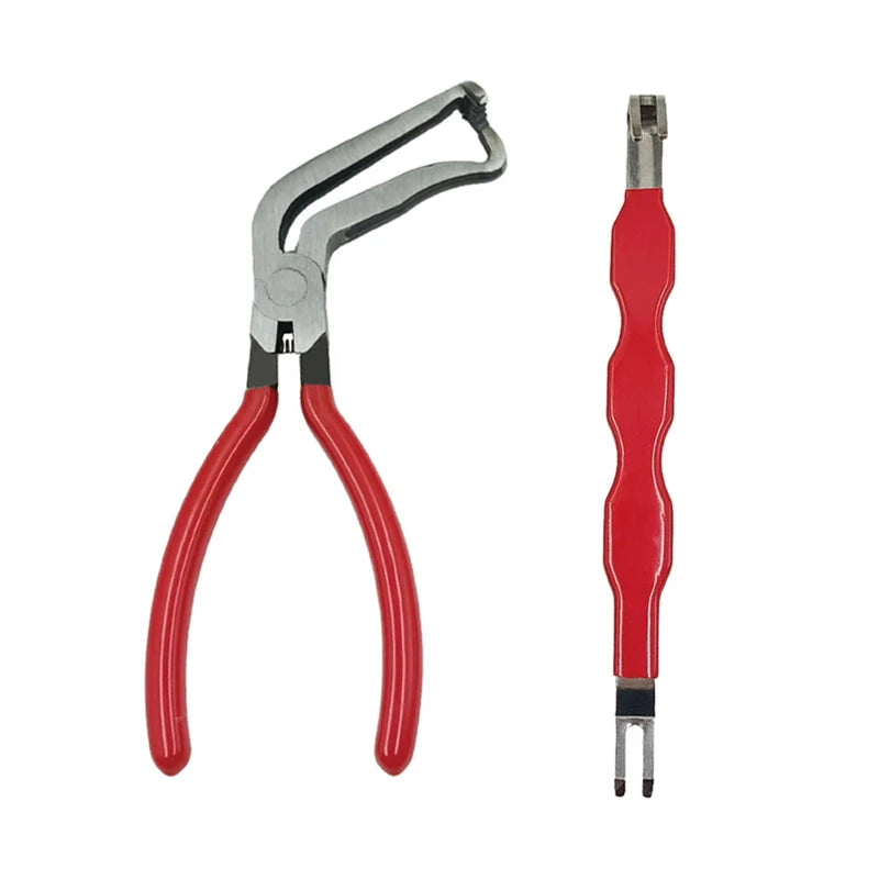 2PCS Automotive Electrical Disconnect Pliers Set - Car Connector Separator Tool for Fuel Line Wire Harness Removal
